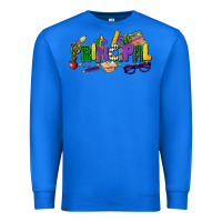 True Royal principal mardi gras cowgirl Premium Sweatshirt - CowGirlArtShop