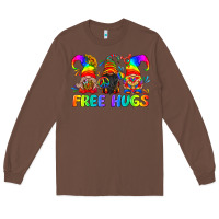 Chestnut LGBTQ Free Hugs Gnomes Long Sleeve Tee - BundleAndBundleShop