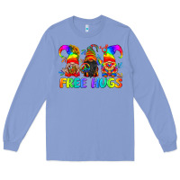 Colony Blue LGBTQ Free Hugs Gnomes Long Sleeve Tee - BundleAndBundleShop