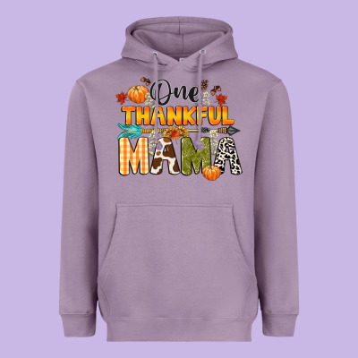 One Thankful Mama Heavyweight Hoodie Designed By Cowgirlartshop