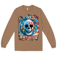 Toasted Coconut made in america skull Long Sleeve Tee - JahusDesignShop