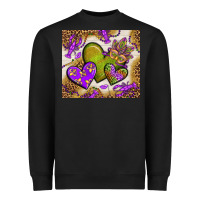Black mardi gras hearts tumbler bbs Heavyweight Sweatshirt - BundleAndBundleShop