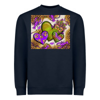 Navy mardi gras hearts tumbler bbs Heavyweight Sweatshirt - BundleAndBundleShop
