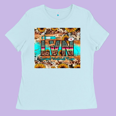 Lvn Licensed Vocational Nurse Ladies Tee Designed By Jahusdesignshop