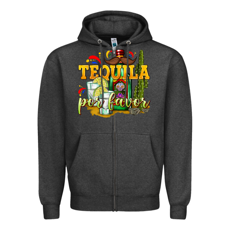 Tequila Por Favor Zipper Hoodie by texasbilliewilder | Teevron