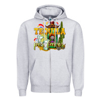 Heather Grey Tequila Por Favor Zipper Hoodie - texasbilliewilder