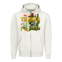 Oatmeal Heather Tequila Por Favor Zipper Hoodie - texasbilliewilder