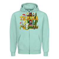 Seafoam Tequila Por Favor Zipper Hoodie - texasbilliewilder