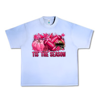 Grape Ice Tis' the season Football Breast Cancer Urban Heavy Tee - NancyCooperArtShop