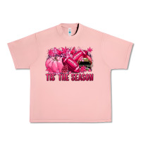Salmon Tis' the season Football Breast Cancer Urban Heavy Tee - NancyCooperArtShop