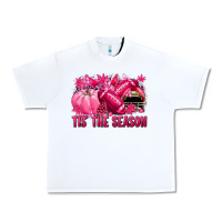 Tis' The Season Football Breast Cancer Urban Heavy Tee | Teevron