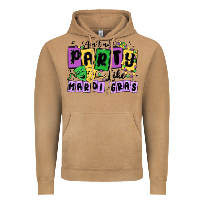 Aint No Party Like Mardi Gras Vintage Hoodie by MaliasSmallBusiness | Teevron