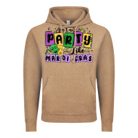 Vintage Coffee aint no party like mardi gras Vintage Hoodie - MaliasSmallBusiness