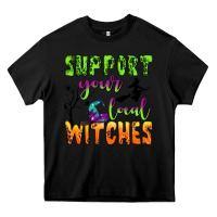 Black support your local witches Heavy Core Tee - BundleAndBundleShop