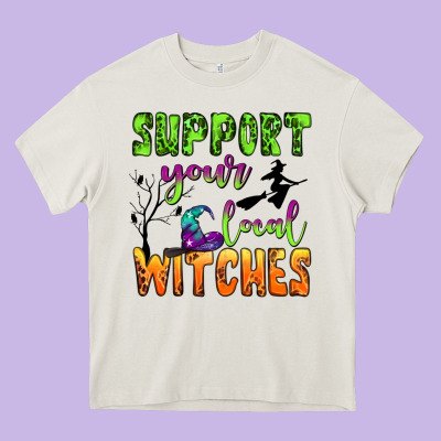 Support Your Local Witches Heavy Core Tee Designed By Bundleandbundleshop