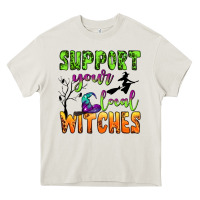 Cream support your local witches Heavy Core Tee - BundleAndBundleShop