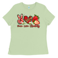 Matcha peace love strawberry Ladies Tee - Artiststas