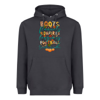Smoke boots flannels bonfires football Heavyweight Hoodie - CowGirlArtShop
