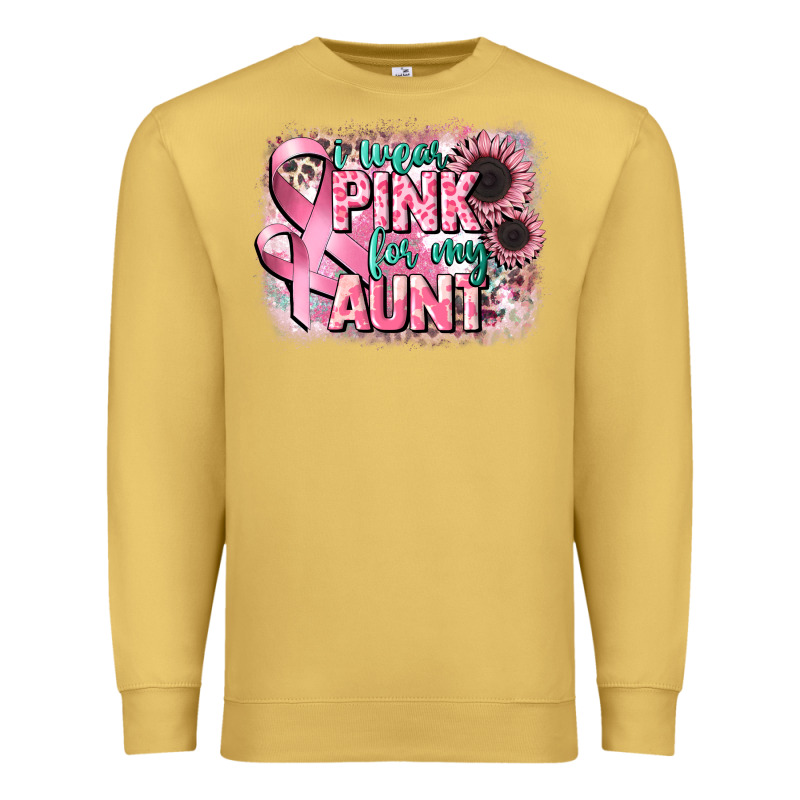 I Wear Pink For My Aunt Premium Sweatshirt by CowGirlArtShop | Teevron