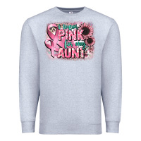 Heather Grey i wear pink for my aunt Premium Sweatshirt - CowGirlArtShop