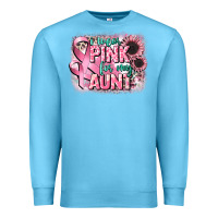 Ocean Blue i wear pink for my aunt Premium Sweatshirt - CowGirlArtShop