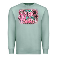 Seafoam i wear pink for my aunt Premium Sweatshirt - CowGirlArtShop