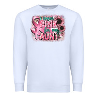 White i wear pink for my aunt Premium Sweatshirt - CowGirlArtShop