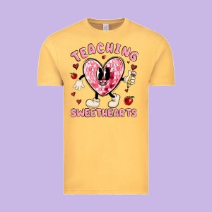 Teaching Sweethearts Vintage Tee Designed By Maliassmallbusiness