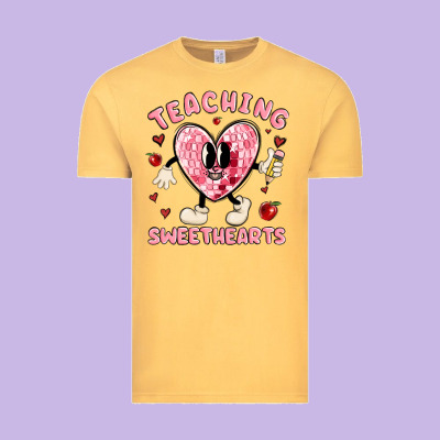 Teaching Sweethearts Vintage Tee Designed By Maliassmallbusiness