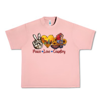 Salmon peace love country american texas flag boots Urban Heavy Tee - AdoDesignShop