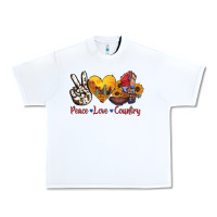 White peace love country american texas flag boots Urban Heavy Tee - AdoDesignShop