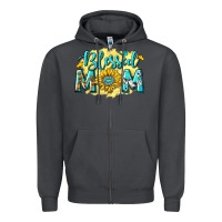 Smoke Blessed Mom with Sunflowers Zipper Hoodie - texasbilliewilder