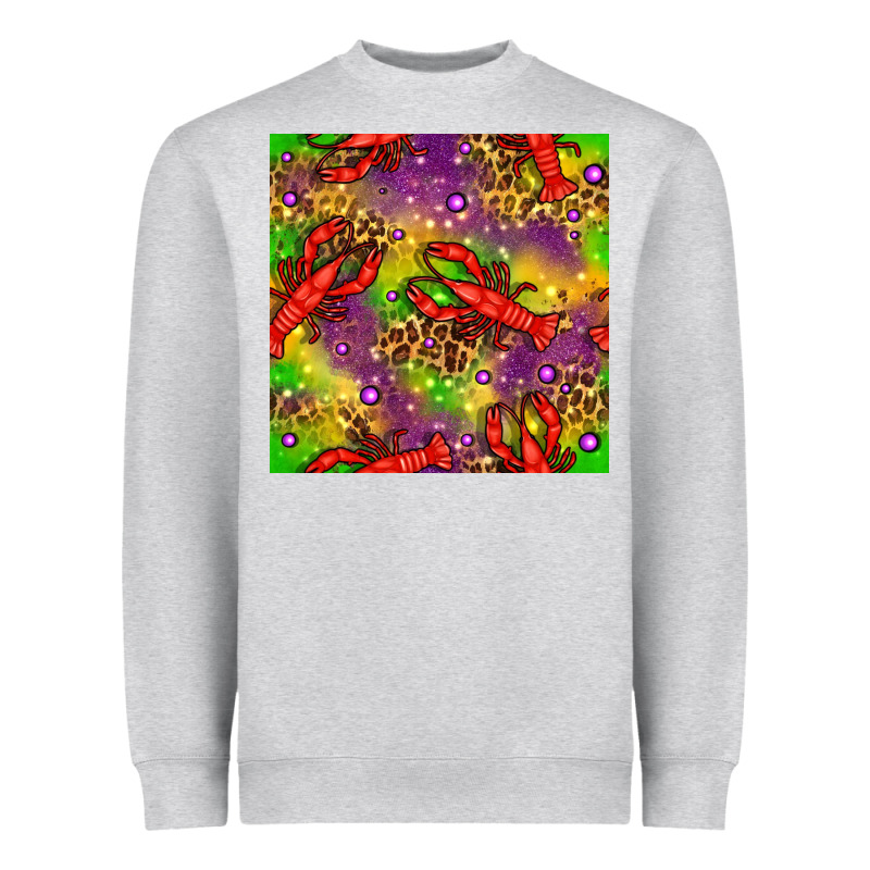 Mardi Gras Lobster Seamless Pattern Heavyweight Sweatshirt by BundleAndBundleShop | Teevron