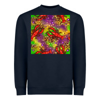 Navy Mardi Gras Lobster Seamless Pattern Heavyweight Sweatshirt - BundleAndBundleShop