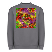 Storm Mardi Gras Lobster Seamless Pattern Heavyweight Sweatshirt - BundleAndBundleShop