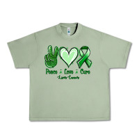 Oil Green Peace love cure Liver Cancer Urban Heavy Tee - NancyCooperArtShop