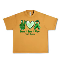 Peanut Butter Peace love cure Liver Cancer Urban Heavy Tee - NancyCooperArtShop