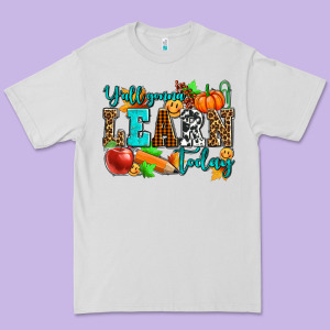 Y'all Gonna Learn Today Pumpkin And Pen Premium Tee Designed By Adodesignshop