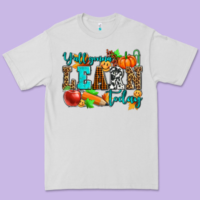 Y'all Gonna Learn Today Pumpkin And Pen Premium Tee Designed By Adodesignshop