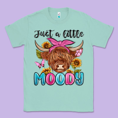 Just A Little Moody Classic Tee Designed By Maliassmallbusiness