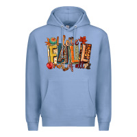 Colony Blue i love fall most of all Premium Hoodie - CowGirlArtShop
