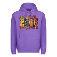 Purple i love fall most of all Premium Hoodie - CowGirlArtShop