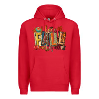 Red i love fall most of all Premium Hoodie - CowGirlArtShop