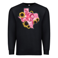 Black texas map breast cancer Premium Sweatshirt - CowGirlArtShop