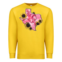 Lemon texas map breast cancer Premium Sweatshirt - CowGirlArtShop