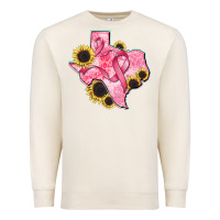 Sandshell texas map breast cancer Premium Sweatshirt - CowGirlArtShop
