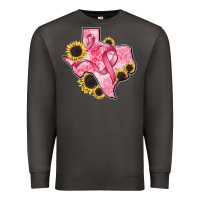 Smoke texas map breast cancer Premium Sweatshirt - CowGirlArtShop