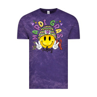Cloud Purple mardi gras vibes Vintage Tee - MaliasSmallBusiness