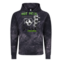 Cloud Black hot mess always stressed soccer mama stanley cup Vintage Hoodie - MaliasSmallBusiness