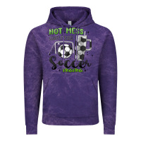 Cloud Purple hot mess always stressed soccer mama stanley cup Vintage Hoodie - MaliasSmallBusiness